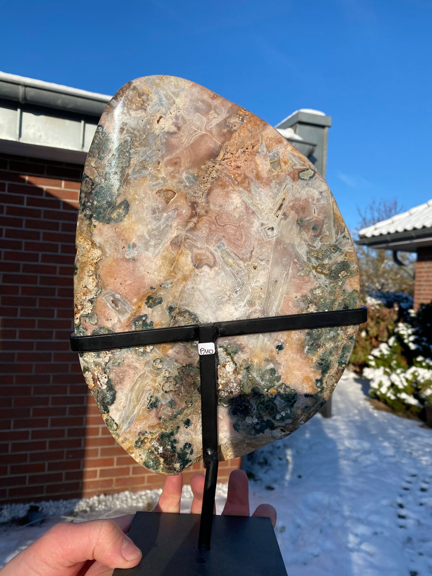 Scheibe aus "Pink Amethyst" (Handelsname)