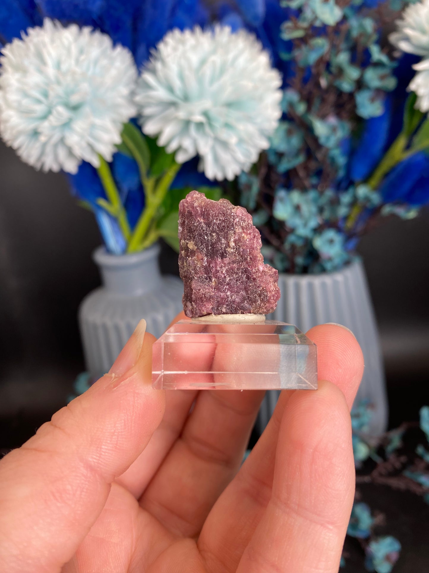 Lepidolith nach Turmalin, Pseudomorphose (I40)