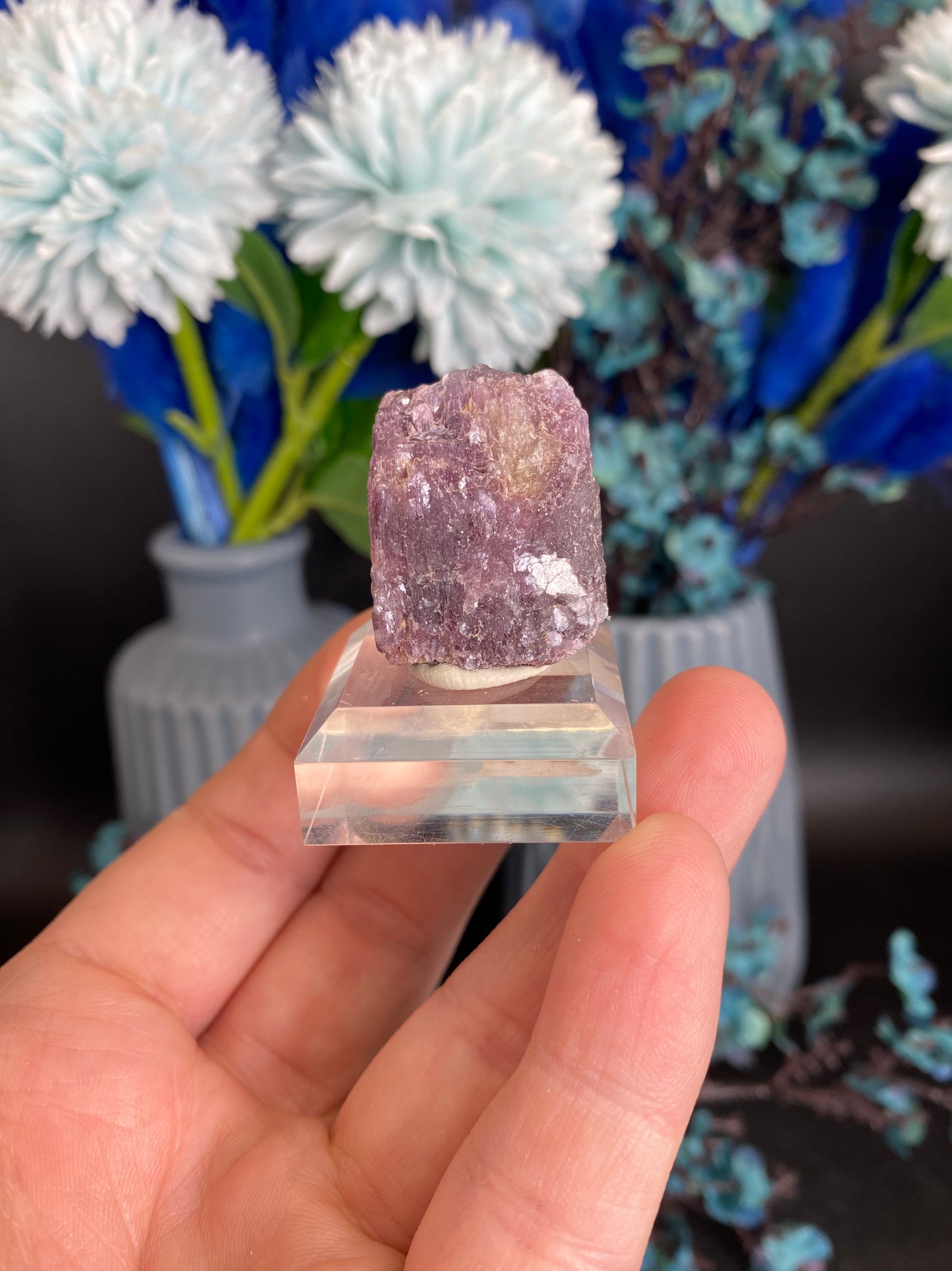 Lepidolith nach Turmalin, Pseudomorphose (E55)