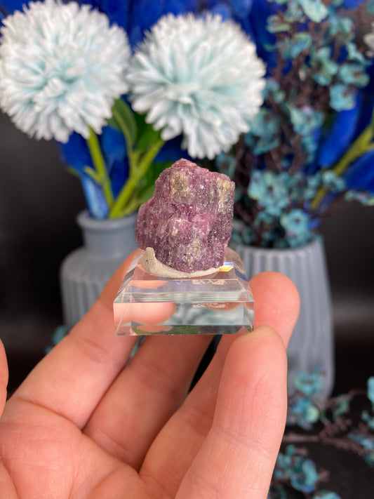 Lepidolith nach Turmalin, Pseudomorphose (Z55)