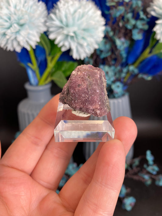 Lepidolith nach Turmalin, Pseudomorphose (T55)