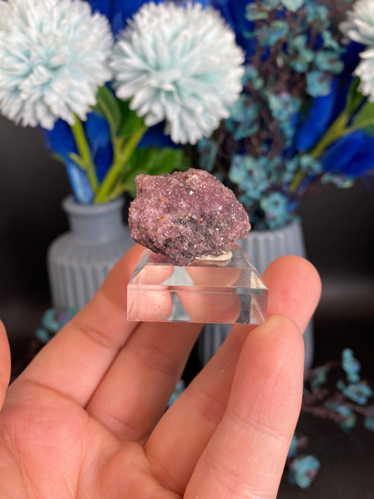 Lepidolith nach Turmalin, Pseudomorphose (T55)