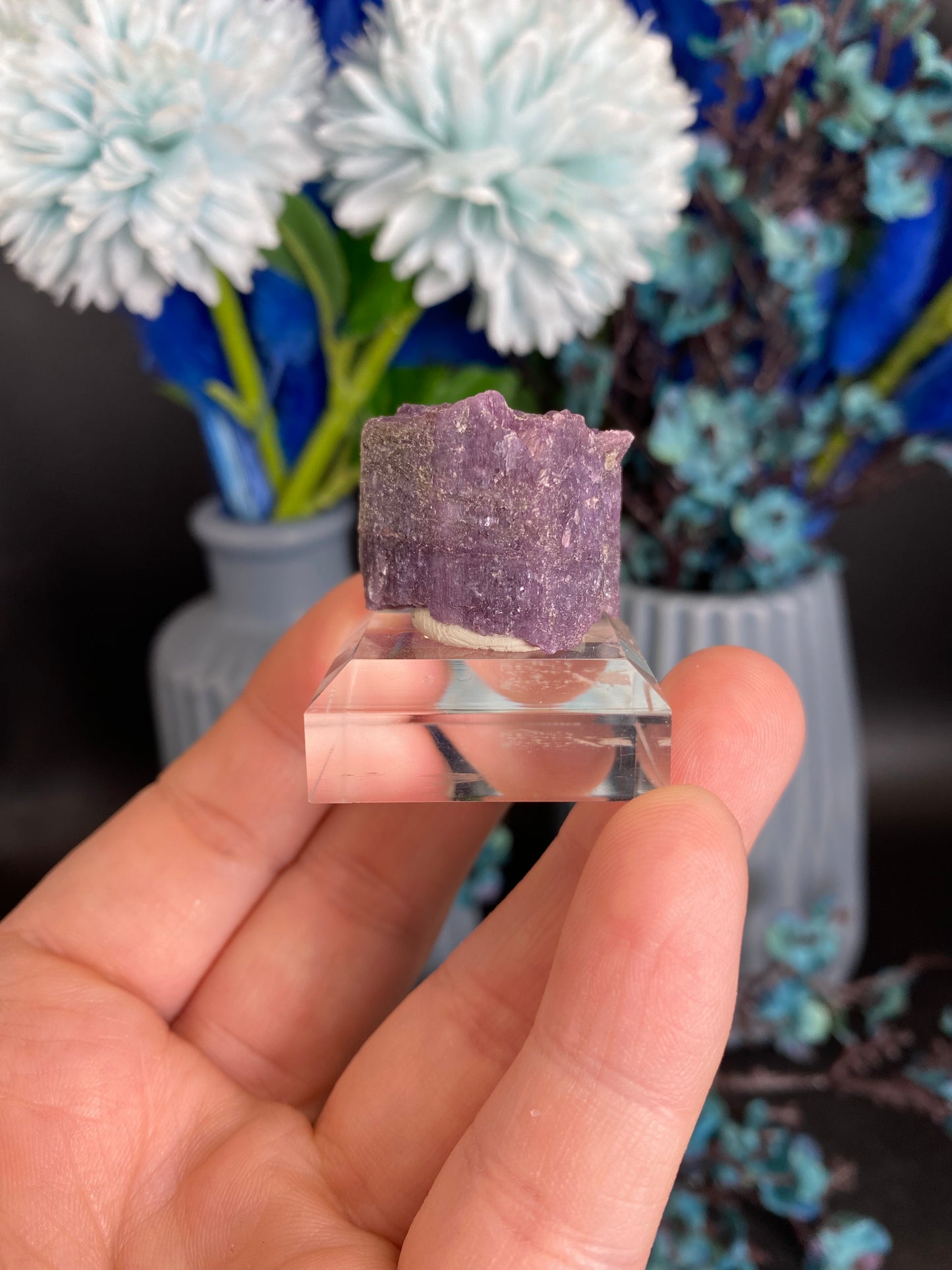 Lepidolith nach Turmalin, Pseudomorphose (P65)