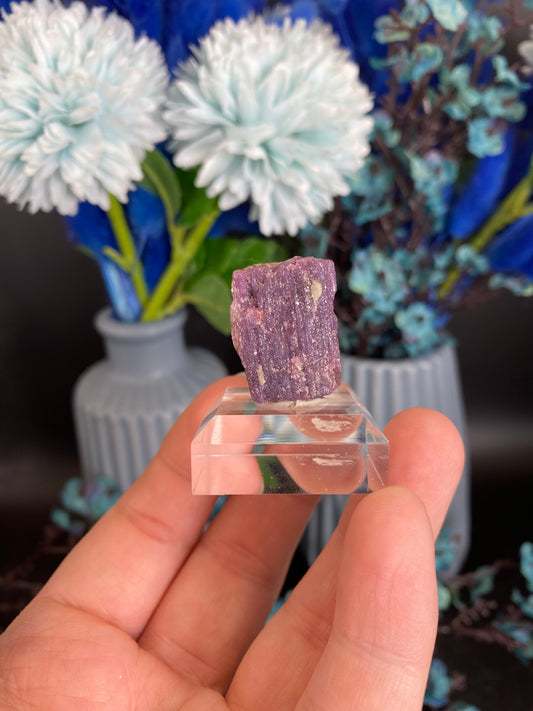 Lepidolith nach Turmalin, Pseudomorphose (H65)