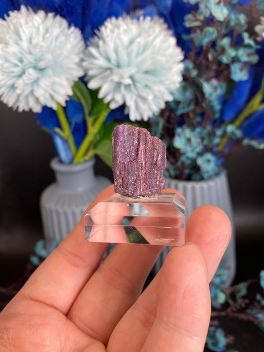 Lepidolith nach Turmalin, Pseudomorphose (H65)