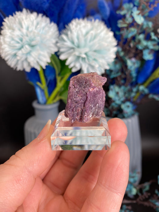 Lepidolith nach Turmalin, Pseudomorphose (U65)