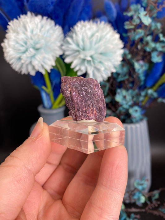 Lepidolith nach Turmalin, Pseudomorphose (U65)