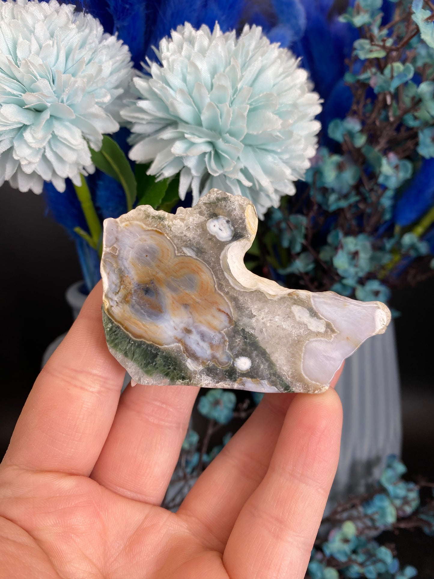 Scheibe aus Ozeanjaspis, 5te/6te Vene (C57)