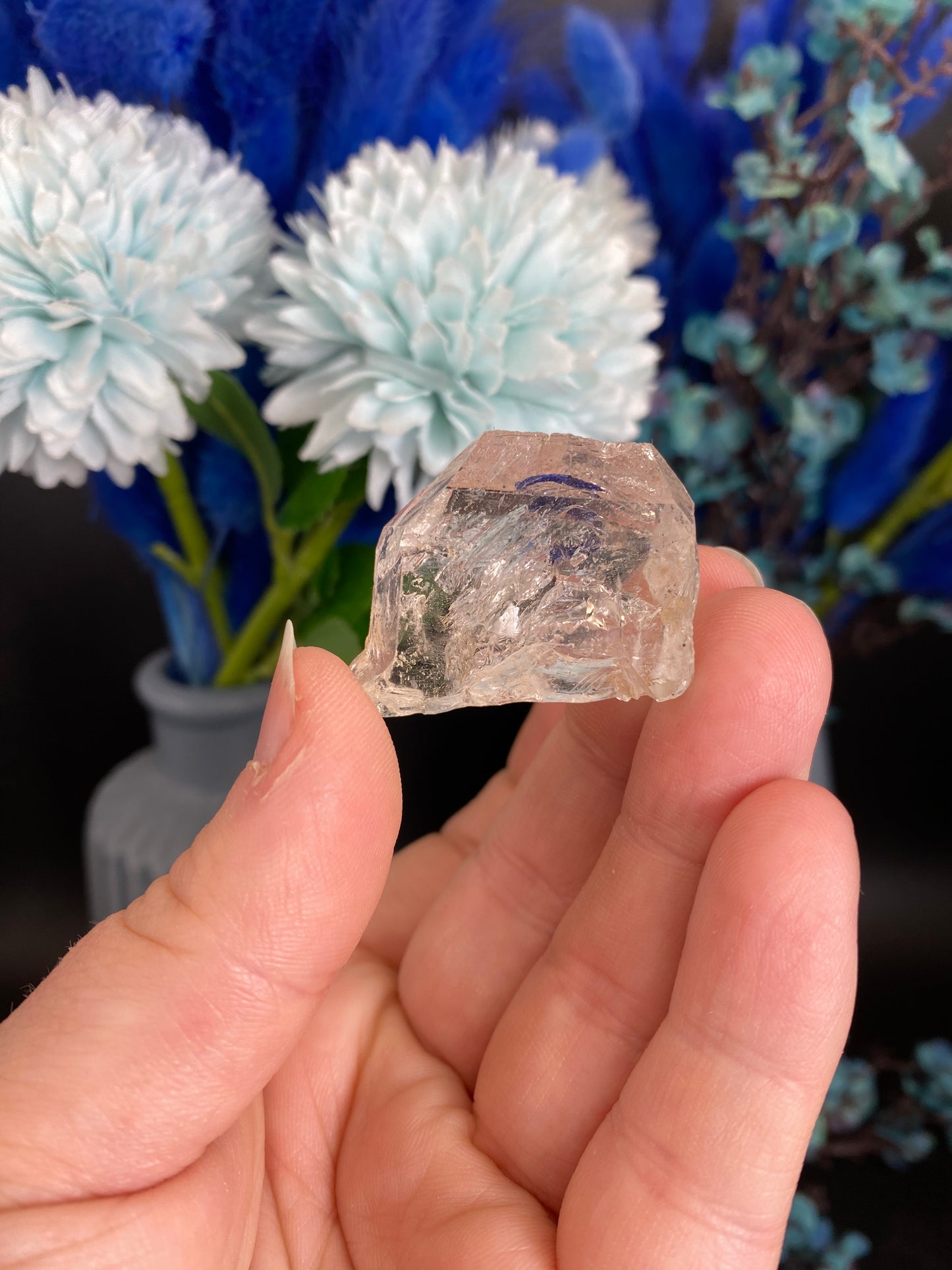 Quarz mit Libelle (beweglicher Wassereinschluss, B30)