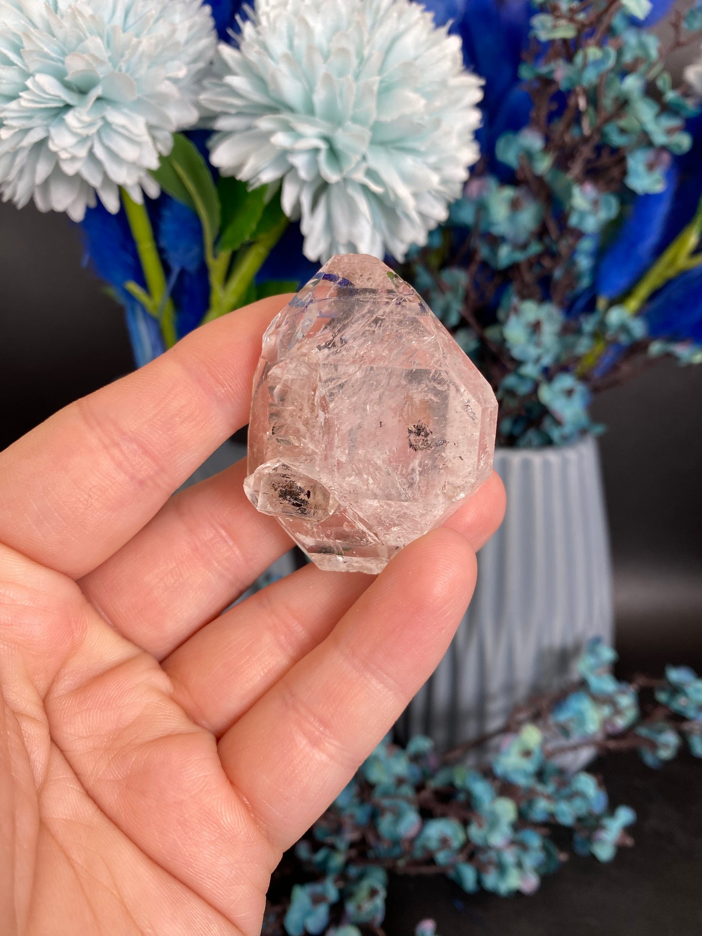 Quarz mit Libelle (beweglicher Wassereinschluss, K35)