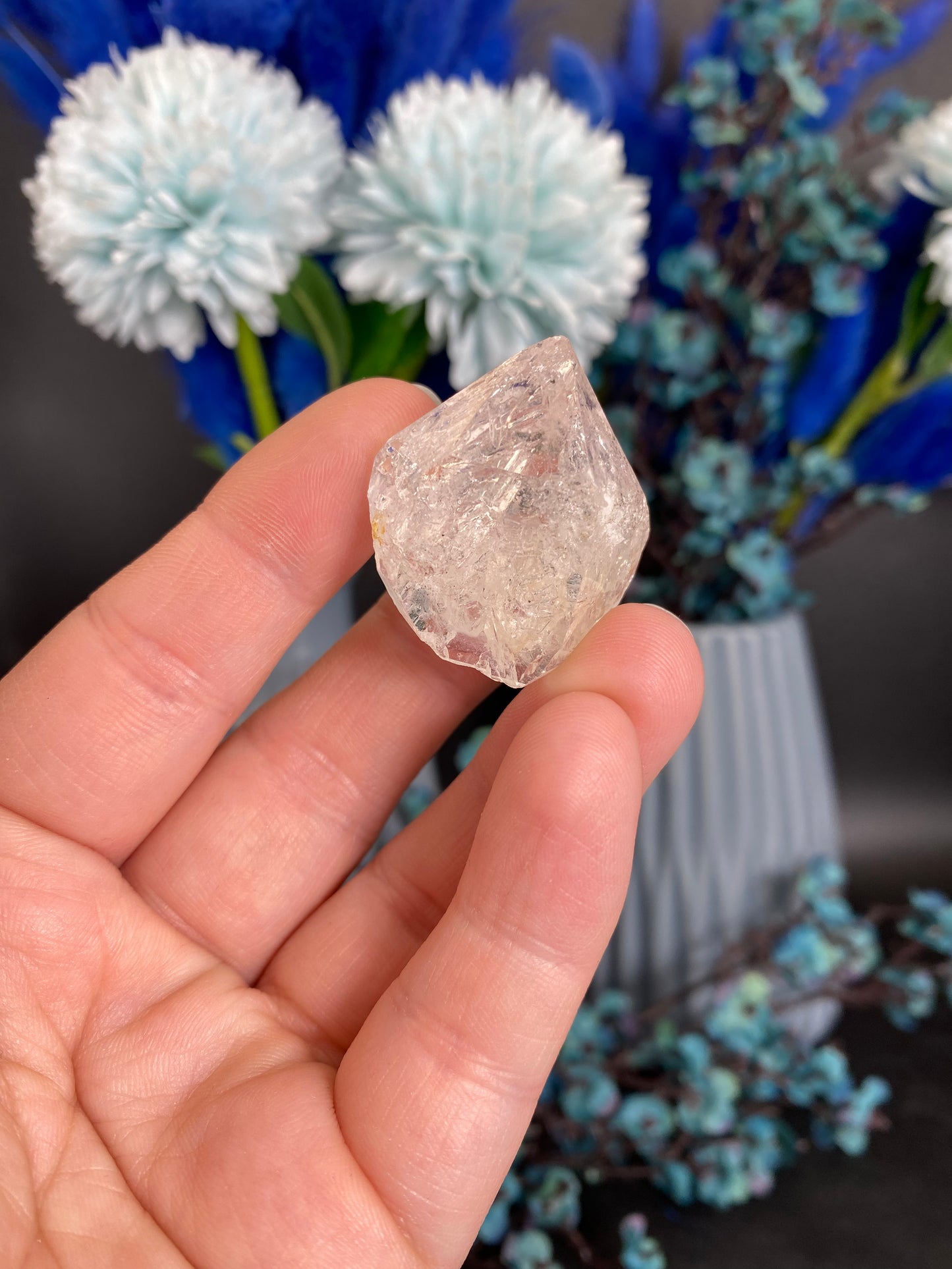 Quarz mit Libelle (beweglicher Wassereinschluss, W26)