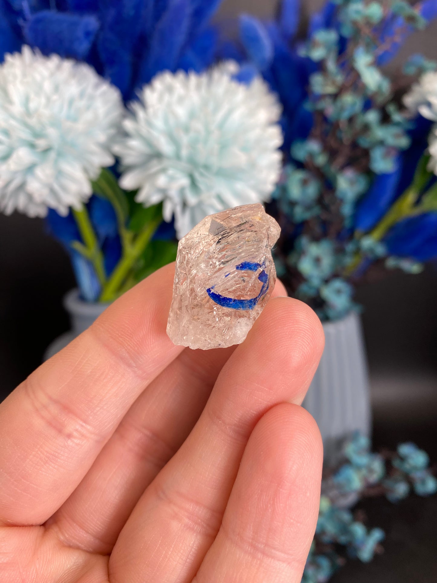 Quarz mit Libelle (beweglicher Wassereinschluss, L30)