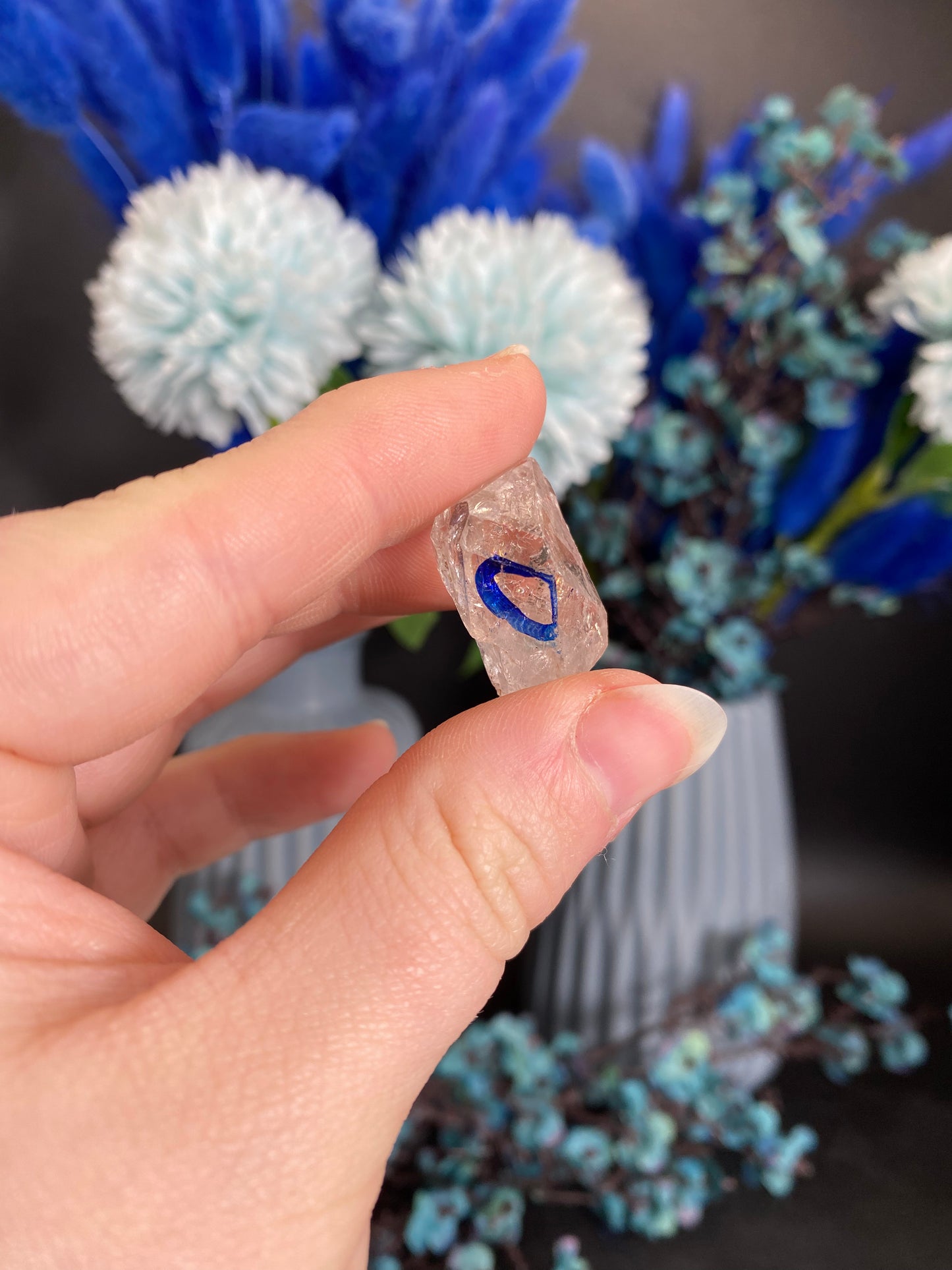 Quarz mit Libelle (beweglicher Wassereinschluss, S26)