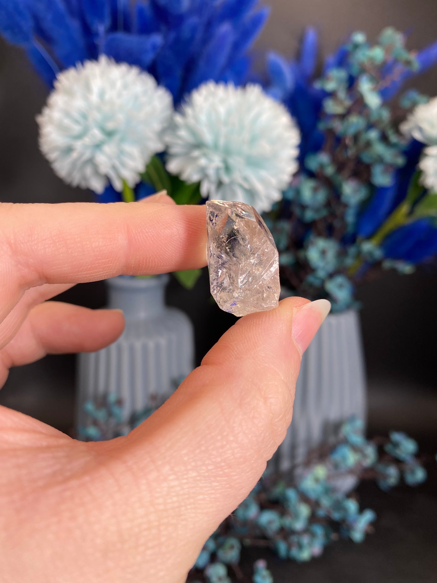 Quarz mit Libelle (beweglicher Wassereinschluss, S26)