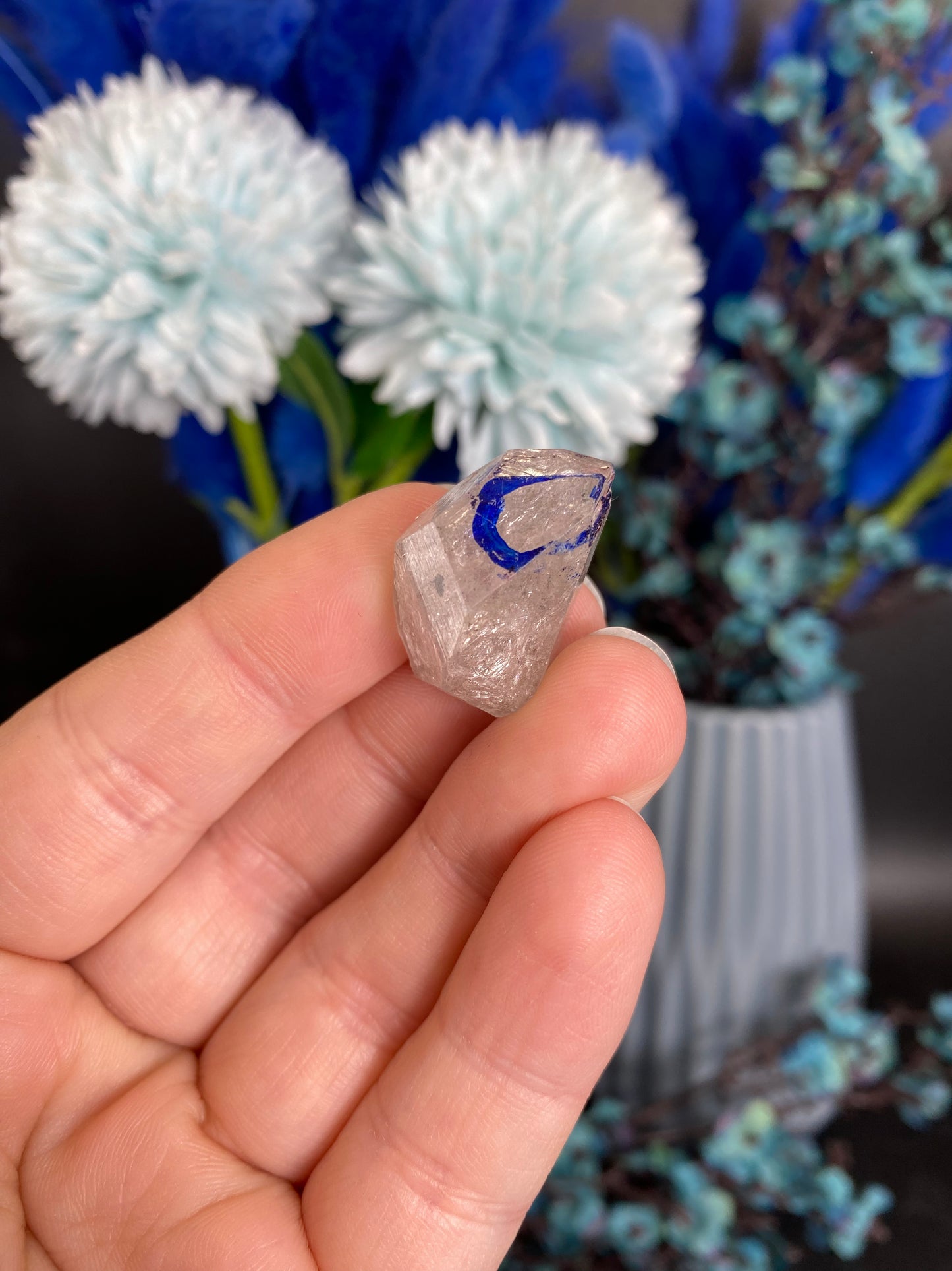 Quarz mit Libelle (beweglicher Wassereinschluss F30)