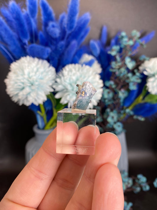 Turmalin mit Lepidolith und Goethit aus Brasilien (I50)