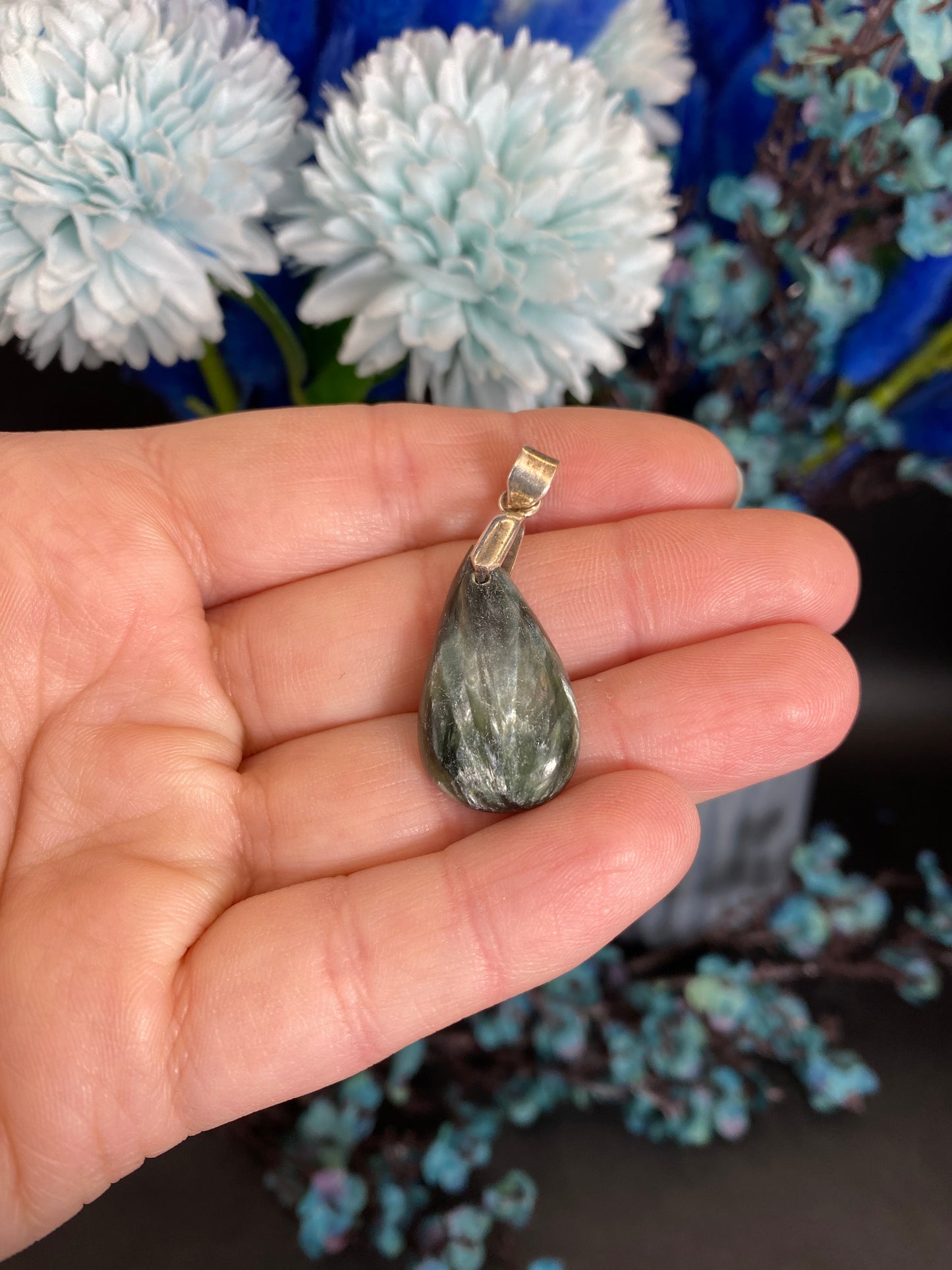 Seraphinit Anhänger (925 Silber)