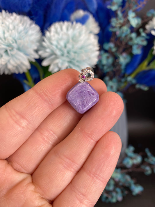 Charoit Anhänger (925 Silber)