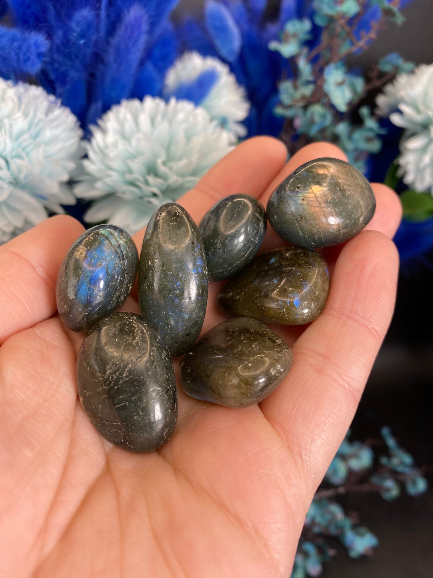 Labradorit Trommelstein