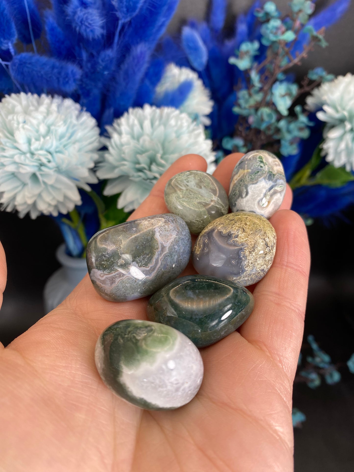 Moosachat Trommelstein