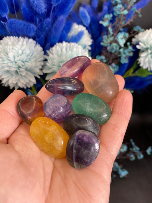 Fluorit Trommelstein