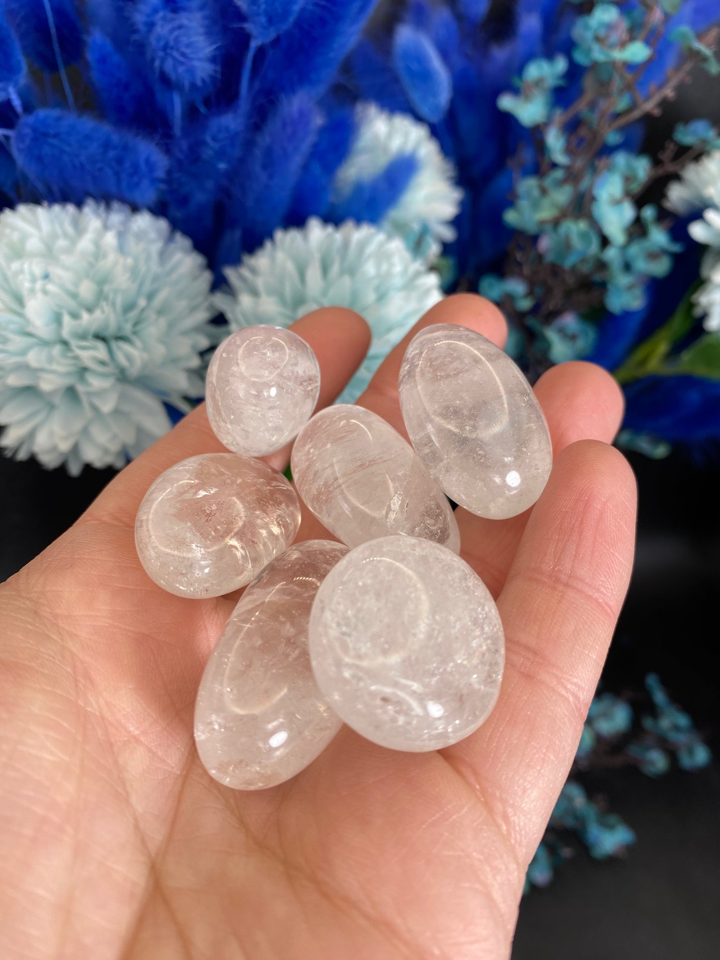 Bergkristall Trommelstein