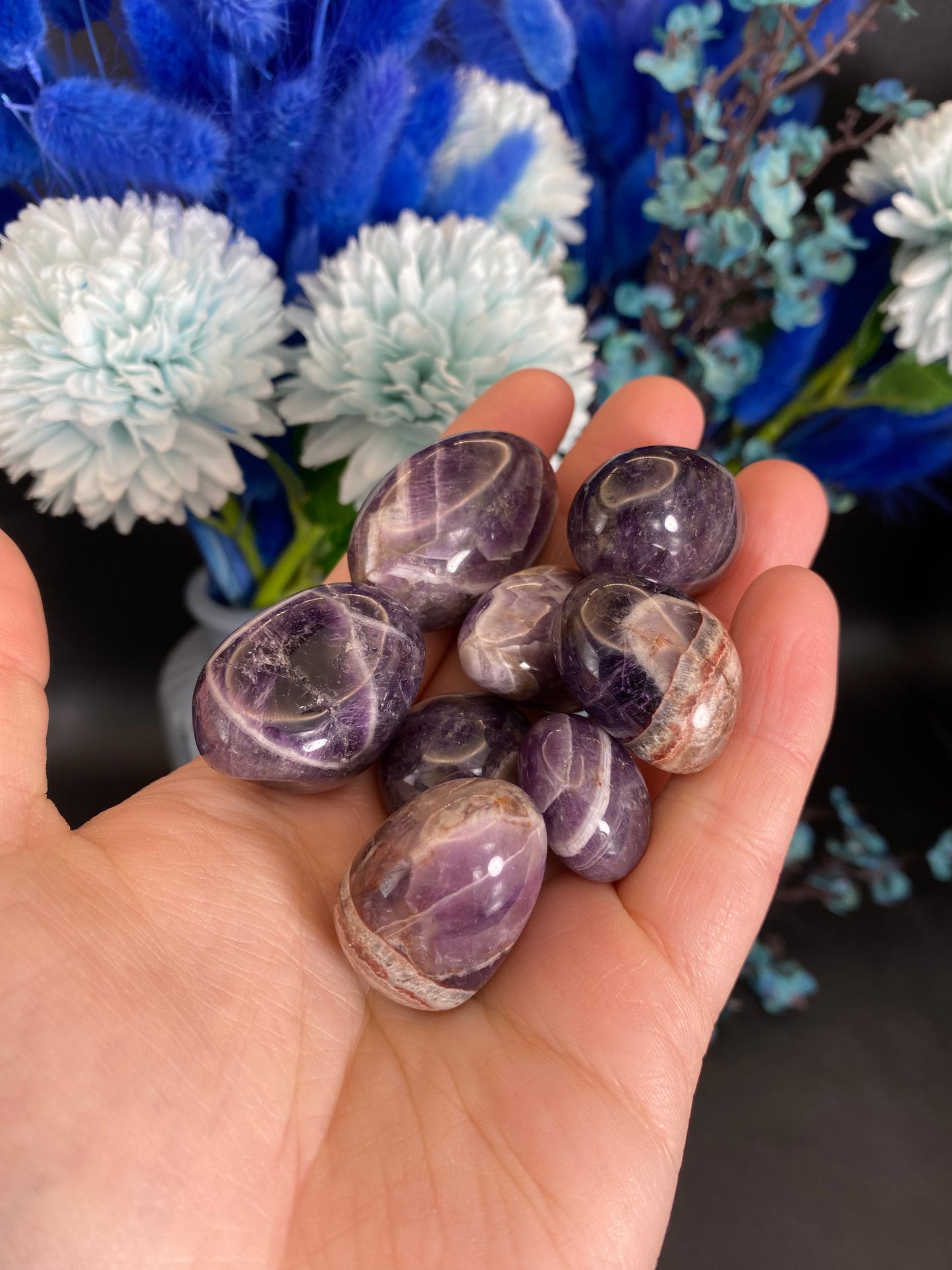 Amethystquarz Trommelstein