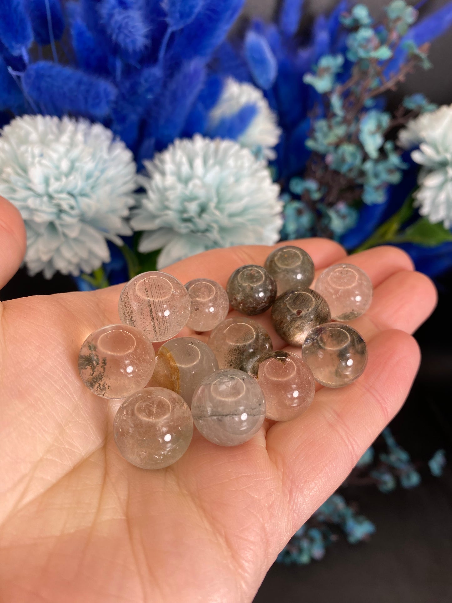 Kugel aus Gartenquarz (klein)